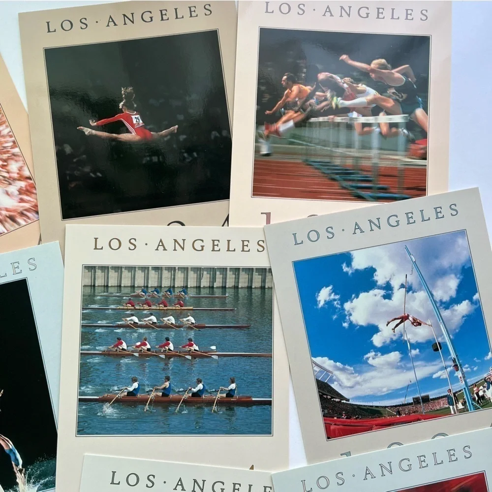 RARE Summer Games Olympics 1984 Los Angeles Postcards New Vintage